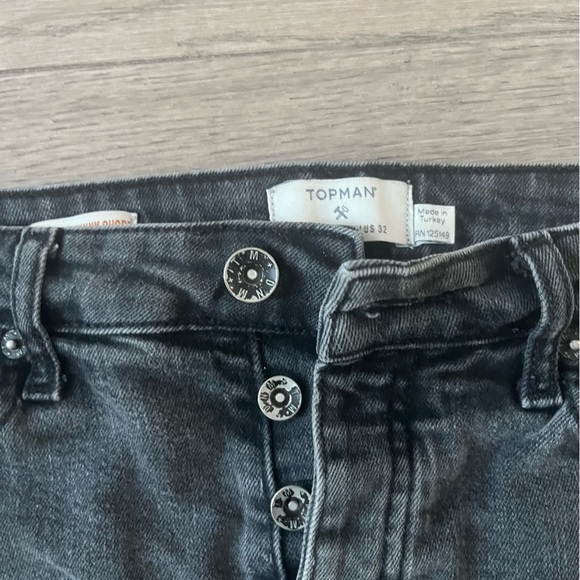 Topman shorts black/grey denim - Picture 2 of 3